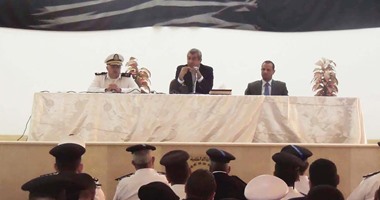 بالصور ..مدير أمن السويس يلتقى ضباط وأفراد المحافظة