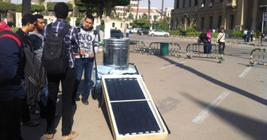 بالصور.. طلاب بهندسة القاهرة يطهون الطعام بالطاقة الشمسية
