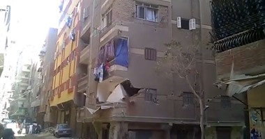 بالفيديو.. لحظة انهيار منزل بمنطقة عرب المعادى