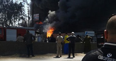 خروج 16 من المصابين فى حريق مصنع الخل بالغربية بعد تلقيهم العلاج