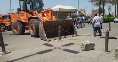 مدينة العبور تواصل حملتها الموسعة لإزالة الإشغالات والمخالفات