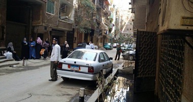بالصور.. انفجار ماسورة صرف صحى بمصلحة الضرائب على المبيعات فى الهرم
