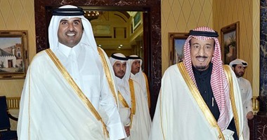 خادم الحرمين يبحث مع أمير قطر مستجدات الأحداث بالمنطقة