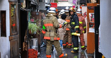 بالصور.. حريق ضخم فى مركز تجارى كبير بطوكيو يطال 6 مبان آخرى