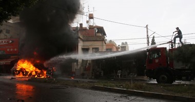 تفحم 3 أشخاص فى حادث تصادم أعلى كوبرى الألمانى بالإسكندرية