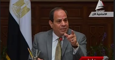 السيسي: تعيين الحدود يمكننا من التنقيب عن ثروات مصر فى مياهنا الاقتصادية