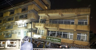 بالصور.. مصرع 7 أشخاص على الأقل فى ثانى أقوى زلزال بجنوب غرب اليابان