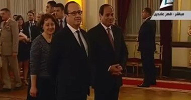 بالفيديو.. الرئيس الفرنسى يغادر قصر عابدين بعد ختام "الحفل الفنى"