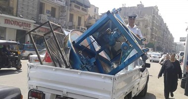 حملات نظافة وإزالة إشغالات بشارع شبرا بعد انتهاء إجازة العيد