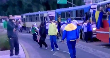 بالفيديو.. حرب شوارع فى الأرجنتين بين جماهير بوكا وكالى الكولومبى