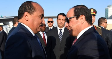 الرئيس السيسى يصدر قرارا جمهورياً بإهداء قلادة النيل لنظيره الموريتاني