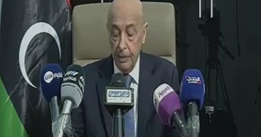 رئيس البرلمان الليبى يبحث مع الهيئة الوطنية لمشايخ وأعيان ليبيا الأوضاع فى البلاد
