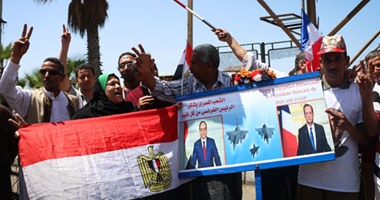متظاهرو القائد إبراهيم يحتفلون بنجاح زيارة الرئيس الفرنسى وأعياد تحرير سيناء
