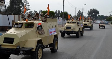 بالصور.. القوات المسلحة تؤمن الأهداف الحيوية والمنشاَت باحتفالات تحرير سيناء