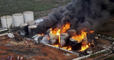 حريق هائل يلتهم منشأة لتصنيع الوقود الحيوى جنوبى الهند