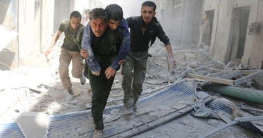 قتيل و 19 جريح بسبب سقوط قذيفة صاروخية على أحد المنازل فى حلب