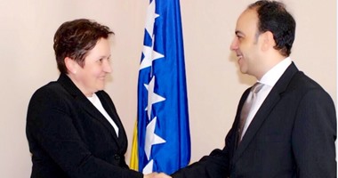 سفير مصر فى سراييفو يلتقى وزيرة الدفاع البوسنية