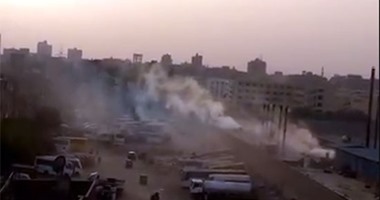 "صحافة المواطن": بالفيديو.. سكان بهتيم بشبرا الخيمة يشكون من أدخنة مصبغة