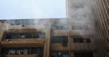 بالفيديو.. السيطرة على حريق ديوان عام وزارة التموين بوسط القاهرة