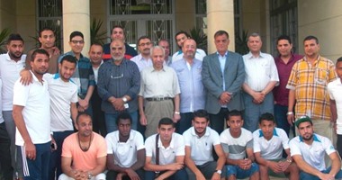 بالصور.. رئيس غزل المحلة للاعبين: محتاجين نفرح