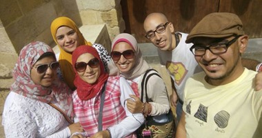 بالصور.. "تعالوا نعرف مصر" يزورون آثار شارع باب الوزير