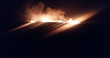 الحماية المدنية تحاول السيطرة على حريق هائل فى إحدى المزارع بالجونة