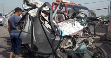 إصابة 13 شخصا فى حادث تصادم على طريق العريش وسط سيناء