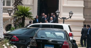 الزند يغادر مقر مجلس الدولة بقصر الأميرة فوقية بعد زيارة استمرت ساعتين