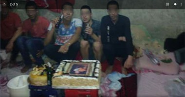 "واتس آب اليوم السابع":محتجزون بقسم حدائق القبة يحتفلون بعيد ميلاد زميلهم
