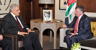 بالصور..محلب يلتقى ملك الأردن وينقل له تحيات الرئيس السيسى