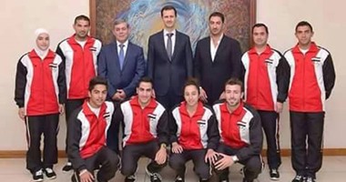 بالصور.. الأسد يكرم منتخب الترايثلون عقب عودته من شرم الشيخ