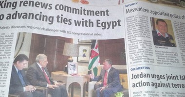 الصحف الأردنية تبرز زيارة محلب للمملكة ولقائه الملك عبدالله الثانى