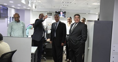 بالصور.. قيادات بنك مصر تدعم مبادرة "الادخار" فى زيارة لمقر"اليوم السابع"