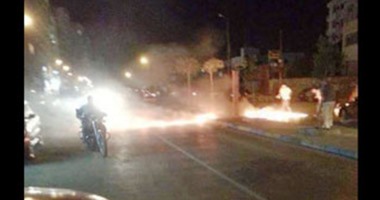 البلاك بلوك تعلن مسئوليتها عن قطع طريق شارع شبين الكوم بالإسماعيلية