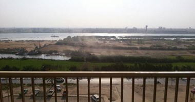 "واتس آب اليوم السابع": تعديات على نهر النيل بمنطقة حدائق حلوان