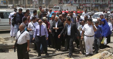 محافظ القاهرة يتفقد أعمال تطوير حى المطرية