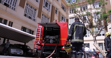 إصابة أحد موظفى إسكان القاهرة بأزمة قلبية بسبب أدخنة الحريق بمبنى المحافظة