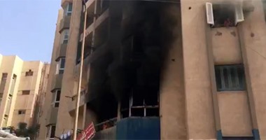 تفحم محتويات شقة سكنية بعد اشتعال النيران بها بمنطقة الطالبية