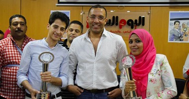 احتفالية "اليوم السابع" بفوز الزميلين هدى زكريا ومحمد المندراوى بجائزة الصحافة العربية