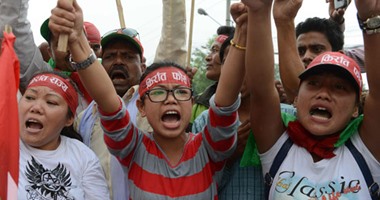احتجاجات لجماعات عرقية فى العاصمة النيبالية لليوم الثالث بسبب الدستور