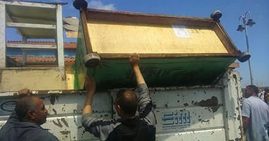بالصور.. حى غرب الإسكندرية يشن حملة لإزالة الإشغالات