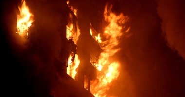 حريق هائل يلتهم محتويات 4 منازل بالغنايم فى أسيوط