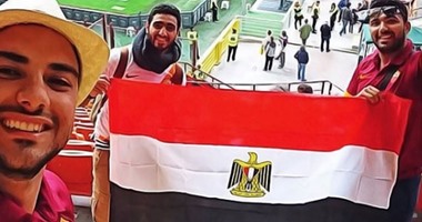 روما الإيطالى يحتفى بعلم مصر قبل مواجهة الأهلى
