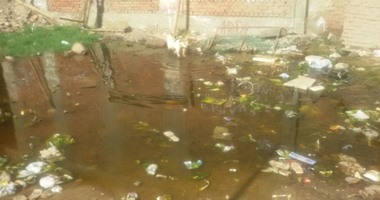 صحافة مواطن:بالصور..مياه مجهولة المصدر تهدد بسقوط منازل مدينة الأمل بإمبابة