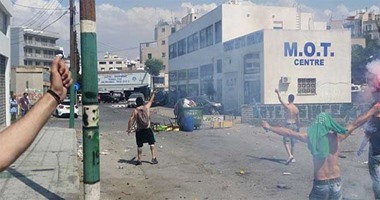 بالصور..اشتباكات عنيفة بين جماهير أومونيا والشرطة قبل نهائى كأس قبرص