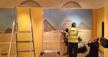 بالصور.. استعدادات متحف "ساليسبرى" لمعرض "الكتابة المصرية القديمة"