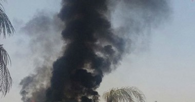 3 سيارات إطفاء تحاول السيطرة على حريق خلف الجامع الأزهر بمنطقة الحسين