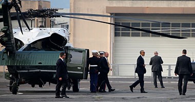 بالصور.. أوباما يصل هيروشيما اليابانية فى أول زيارة من نوعها لرئيس أمريكى