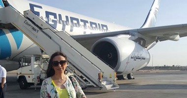 أنغام تسافر إلى بيروت عبر شركة "مصر للطيران"