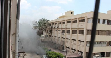 احتراق دفاتر المرضى بقسم العظام فى حريق مستشفى جامعة الزقازيق 